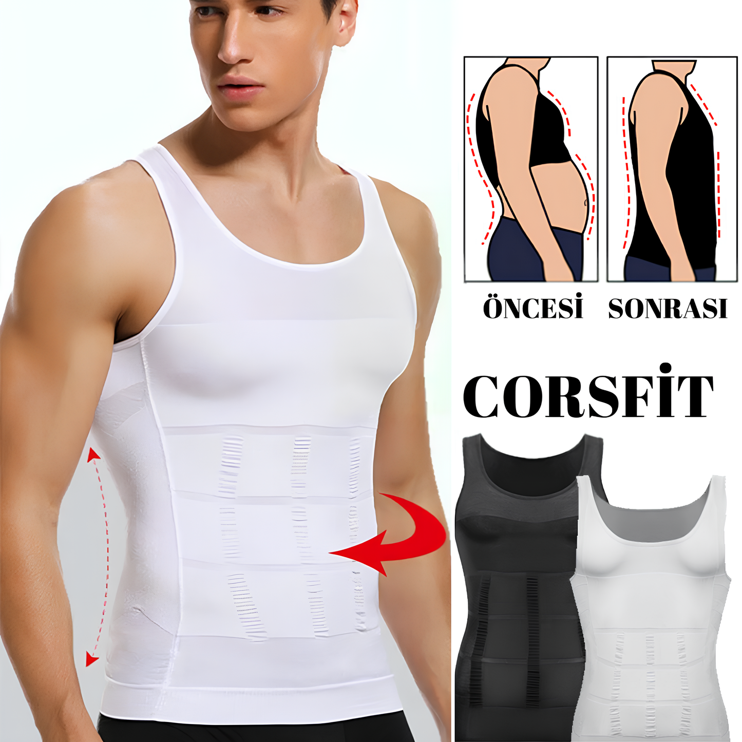 CORSFİT™ Sıkılaştırıcı Korse Atlet