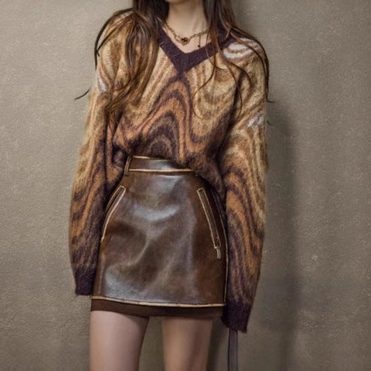 MELODY Kaplan Desenli Kazak