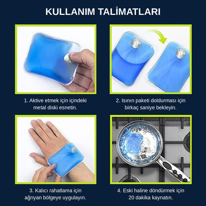 Sırt Destek Kemer Isıtıcı Jel Seti ( 2'Li) ( Sınırsız Kullanımlık )